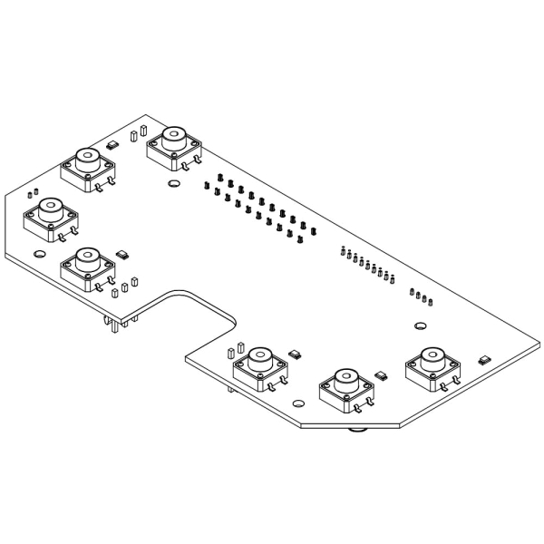 Invacare Lenkerkopf-Platine mit LED-Anzeige