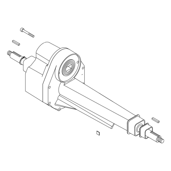 Invacare Hinterachse mit Differential 12 km/h