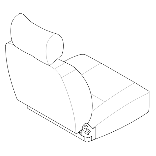 Komfort-Sitz niedrig SH 450mm 
