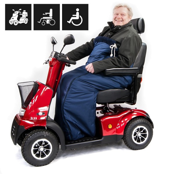 Schlupfsack zu Elektromobil und Rollstuhl