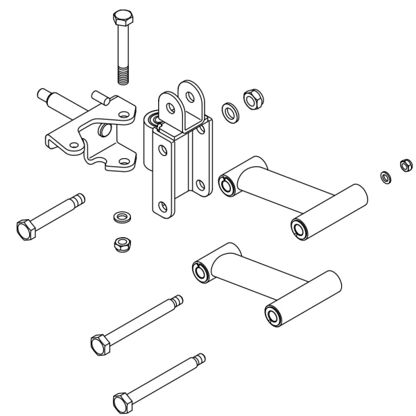 Rad-Aufhängung (Achsschenkel) links (Comet Pro / Alpine+ / Ultra) 