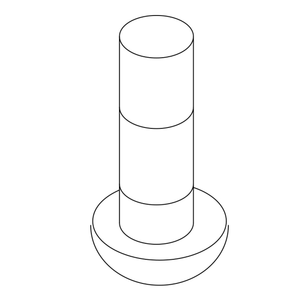 Invacare Schraube M8 x 15mm für Gleitschiene