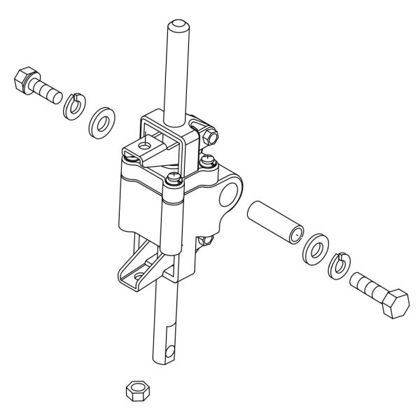 Klemmzylinder Lenksäulenverstellung komplett (Comet Pro / Alpine+ / Ultra, Orion Metro / Pro) 