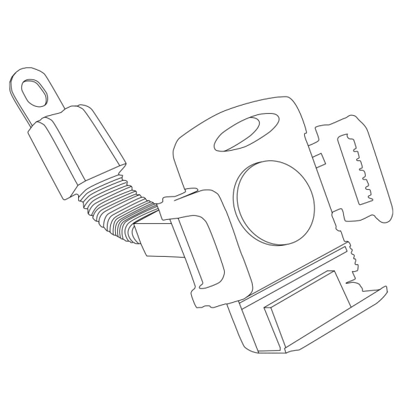 Halter für Mobiltelefon (Original Invacare) (alle Emobil-Modelle mit Rückspiegel) 