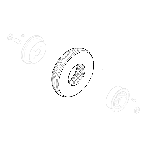 PU-Reifendecke pannensicher 4.00-5 (C-154) grau 4PR