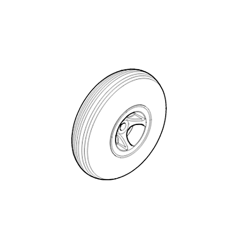 Hinterrad rechts pneumatisch 4.00-5 (C-154) schwarz 4PR 