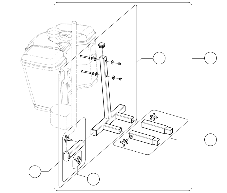 Halterung Transporbox hinten