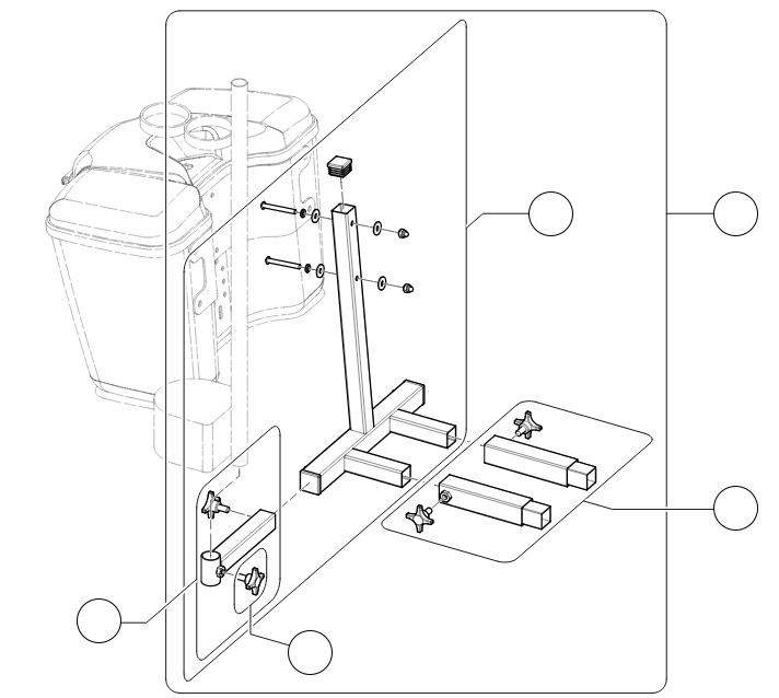 Halterung Transportbox hinten